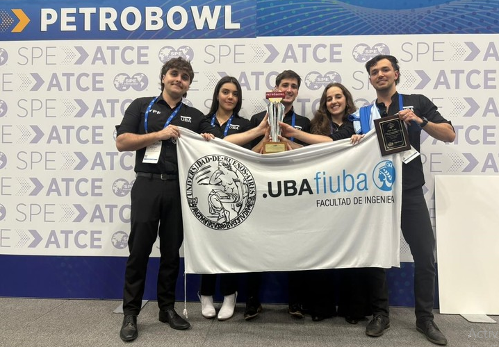 Cinco estudiantes de la FUBA ganaron el Mundial de Ingeniería en Petróleo