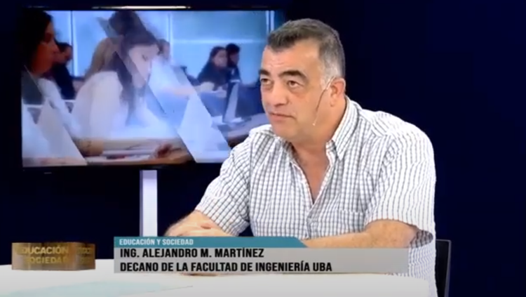 El decano Alejandro M. Martínez en Canal Metro