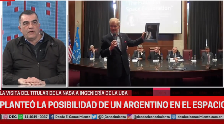 El decano Martínez habló sobre la visita de la NASA a la FIUBA en C5N